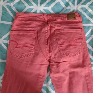 Salmon American Eagle Skinny Pants